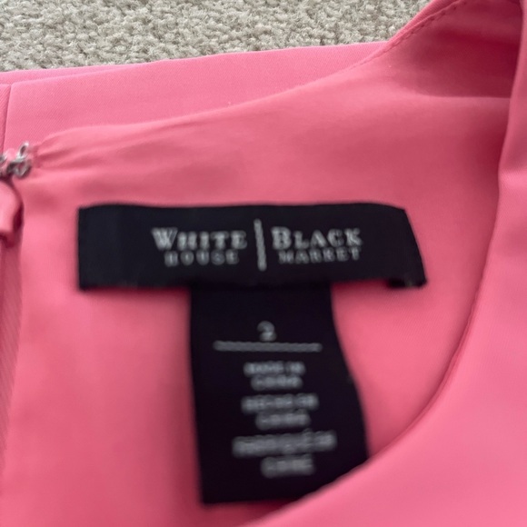 WHBM Pink Scalloped Sleeveless Dress - Picture 8 of 8